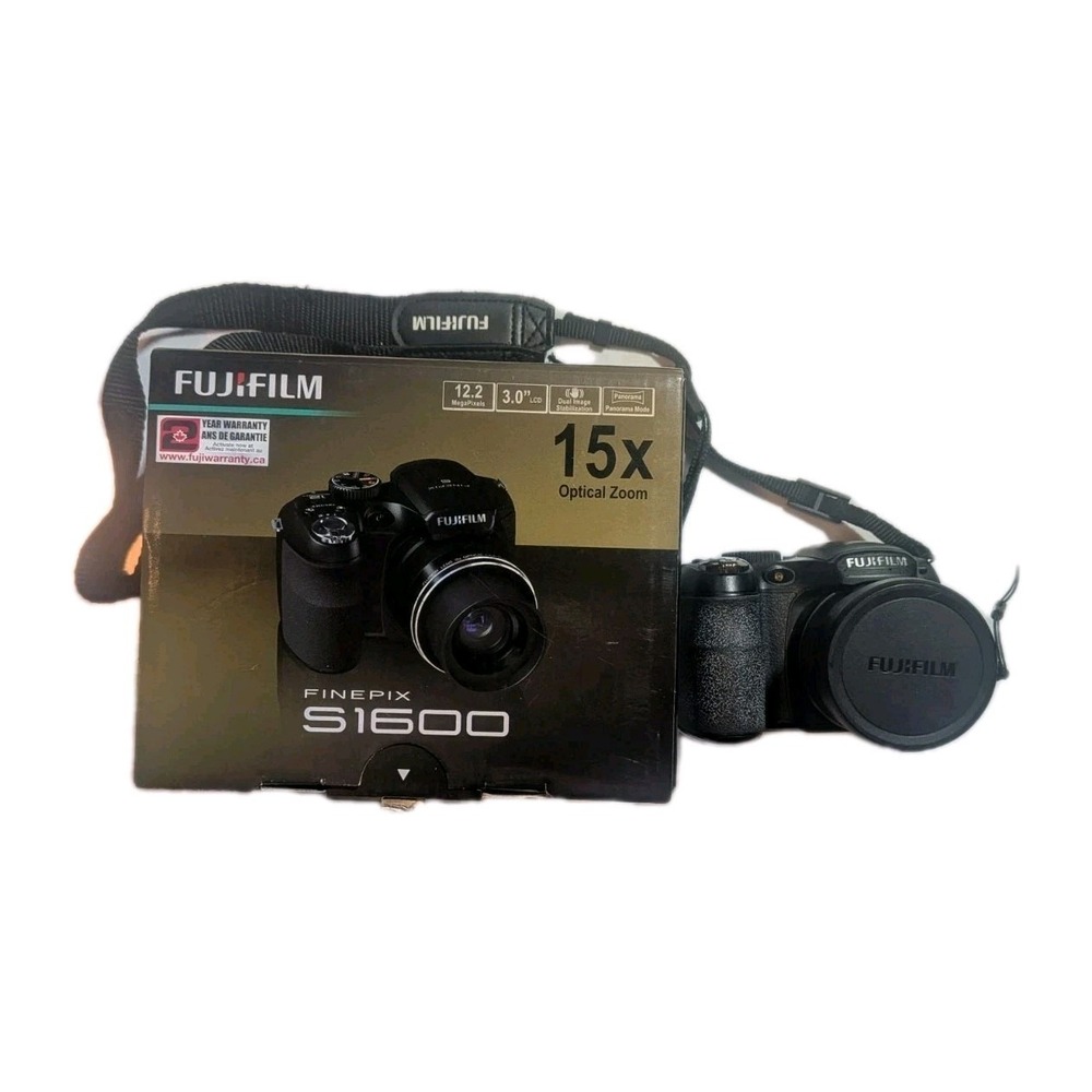 FujiFilm FinePix S1600 Digicam CCD Digital Camera 12.0 MP Y2K - Tested in VGC!